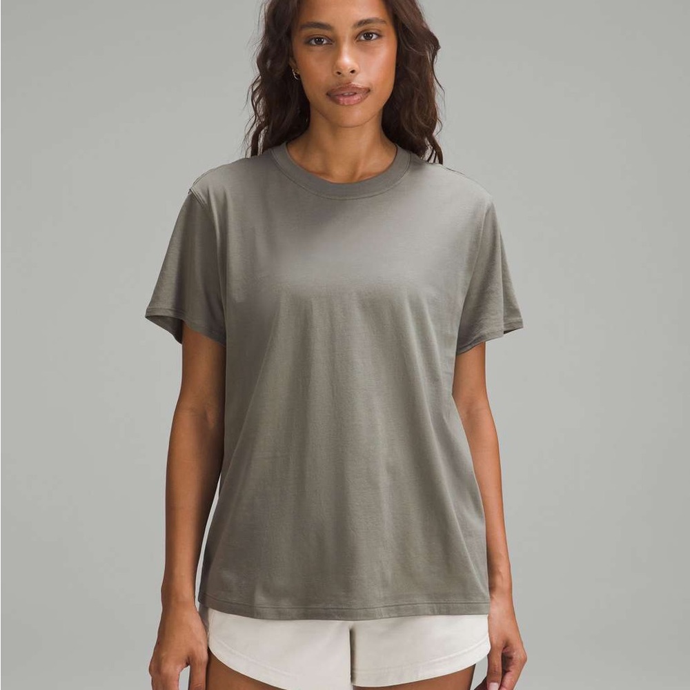 Lululemon All Yours Cotton T-Shirt Grey Sage